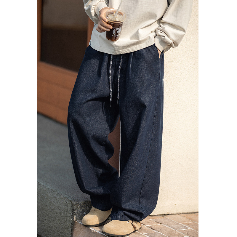 小尼力复古直筒牛仔裤