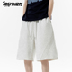 男女宽松百搭情侣休闲短裤 小尼力潮牌夏季 抽绳松紧运动五分卫裤