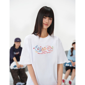 2026新款 NELY小尼力潮牌可爱猫咪印花短袖 男女夏季 宽松圆领T恤tee