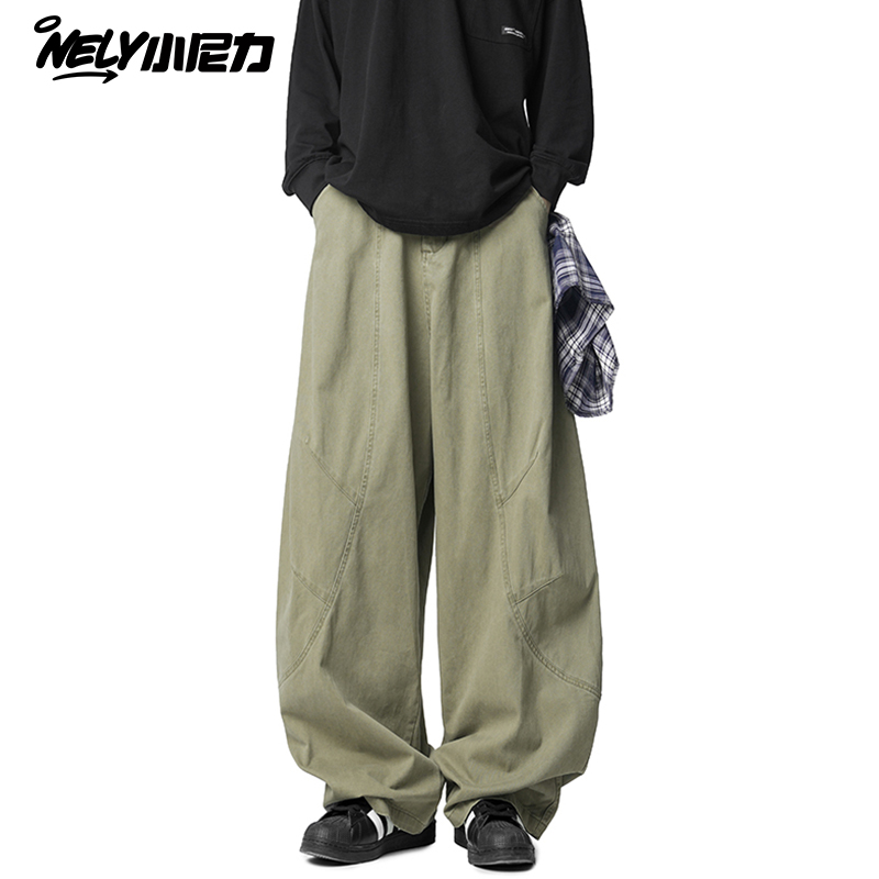 小尼力工装裤阔腿裤长裤