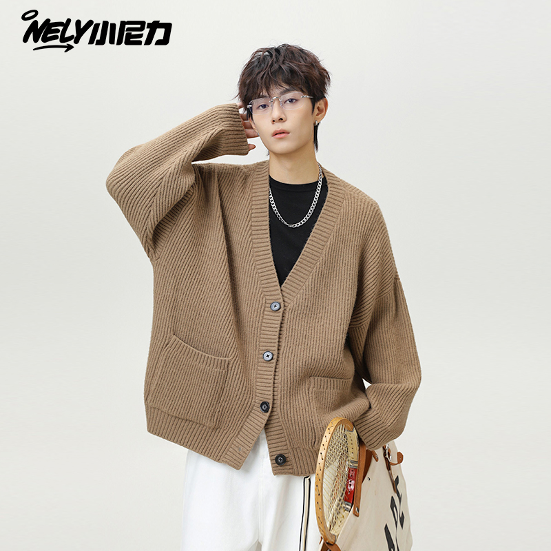 小尼力复古开衫毛衣针织衫