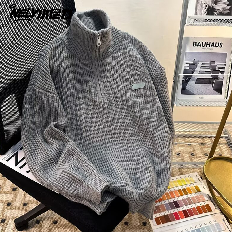 小尼力复古针织衫毛衣