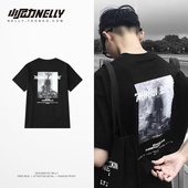 新款 原创日系原宿风短袖 T恤男女宽松个性 2026夏季 潮牌印花半袖 tee