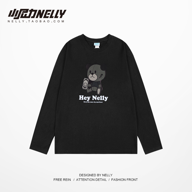 小尼力长袖t恤男女2022春秋季