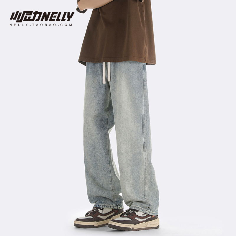 美式复古高街牛仔裤潮流穿搭