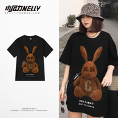 学生chic港味上衣男女 2026年夏季 ins原宿风港风短袖 t恤bf宽松韩版