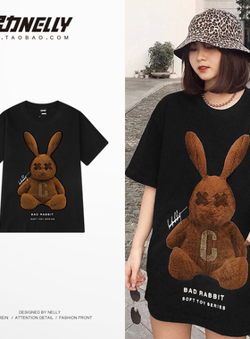 ins原宿风港风短袖t恤bf宽松韩版2026年夏季学生chic港味上衣男女