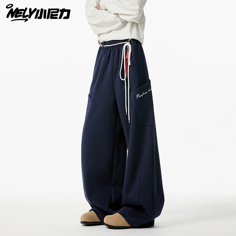 小尼力复古潮牌卫裤长裤