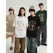 新款 半袖 纯棉短袖 情侣体恤打底衫 t恤男女潮牌休闲半袖 2026年夏季