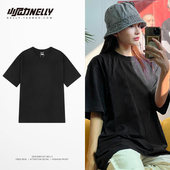 短袖 衣服 t恤男女春夏潮牌重磅230g纯棉青少年ins宽松休闲高街美式