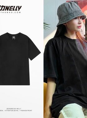 短袖t恤男女春夏潮牌重磅230g纯棉青少年ins宽松休闲高街美式衣服