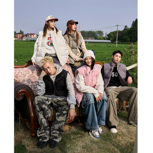 情侣工装 2025新款 棉马甲男款 坎肩背心棉衣外套秋冬款 棉服 冬季 男士