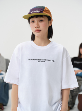 ulzzang2026夏季新款情侣装欧美街头复古字母男女短袖t恤棉男女