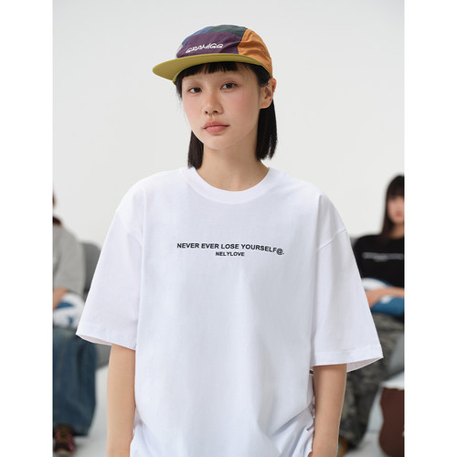 ulzzang2026夏季新款情侣装欧美街头复古字母男女短袖t恤棉男女