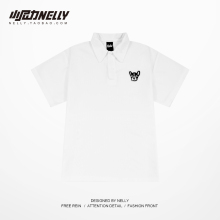 重磅潮牌polo衫短袖t恤男女夏季宽松2025新款刺绣翻领T恤半袖上衣