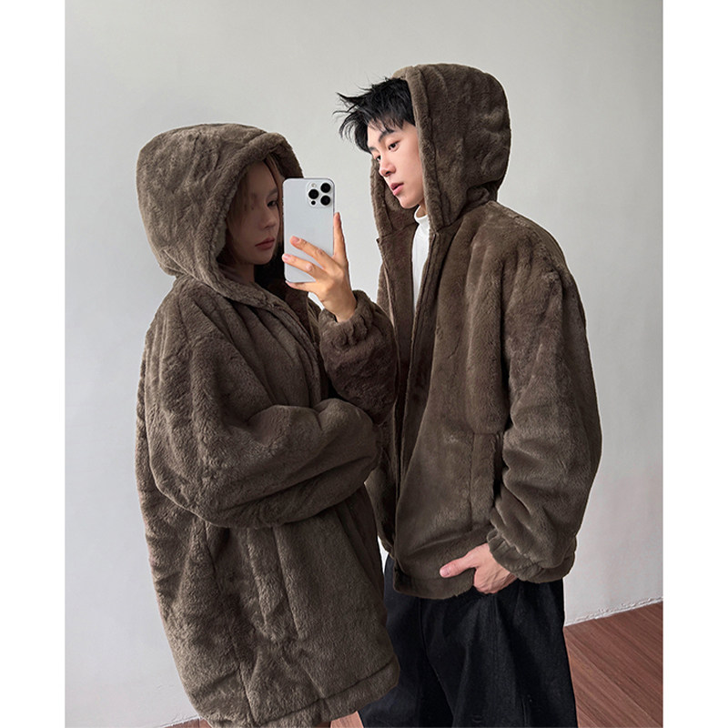 小尼力羊羔绒夹克外套