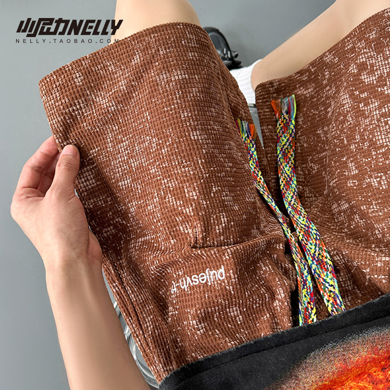 扎染运动短裤直筒百搭休闲