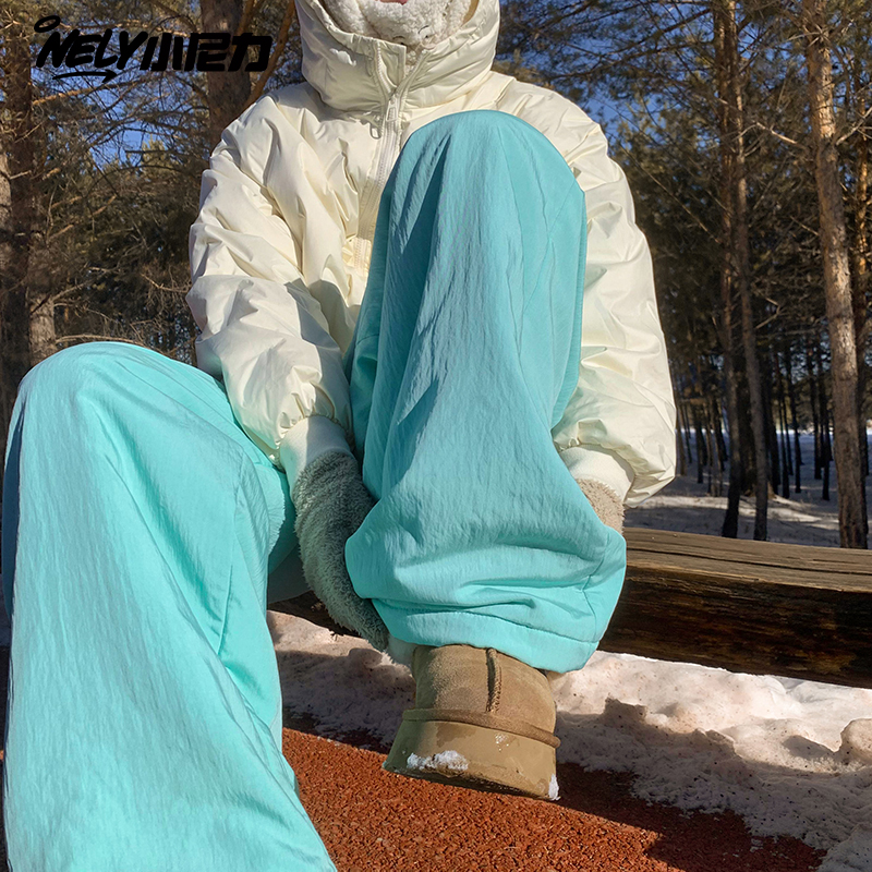 小尼力复古运动卫裤长裤