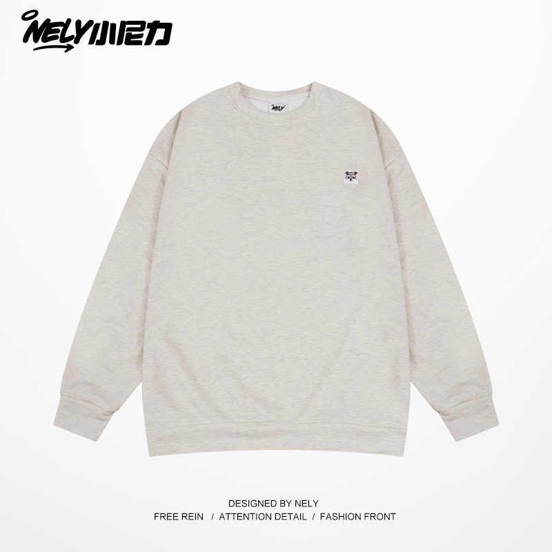 小尼力潮牌复古圆领卫衣