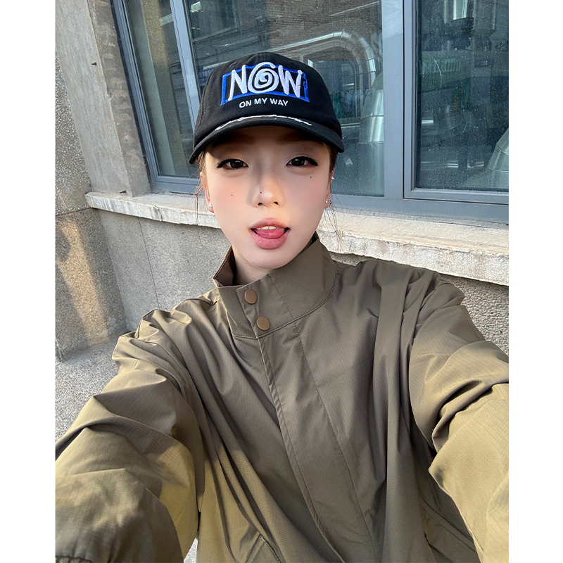 nely小尼力美式立领工装教练飞行夹克外套男春季潮牌宽松男生上衣