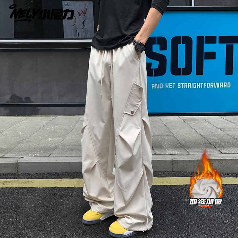 小尼力复古潮牌工装裤