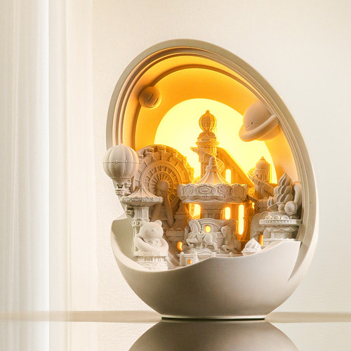 泥想国原创游乐园香薰小夜灯