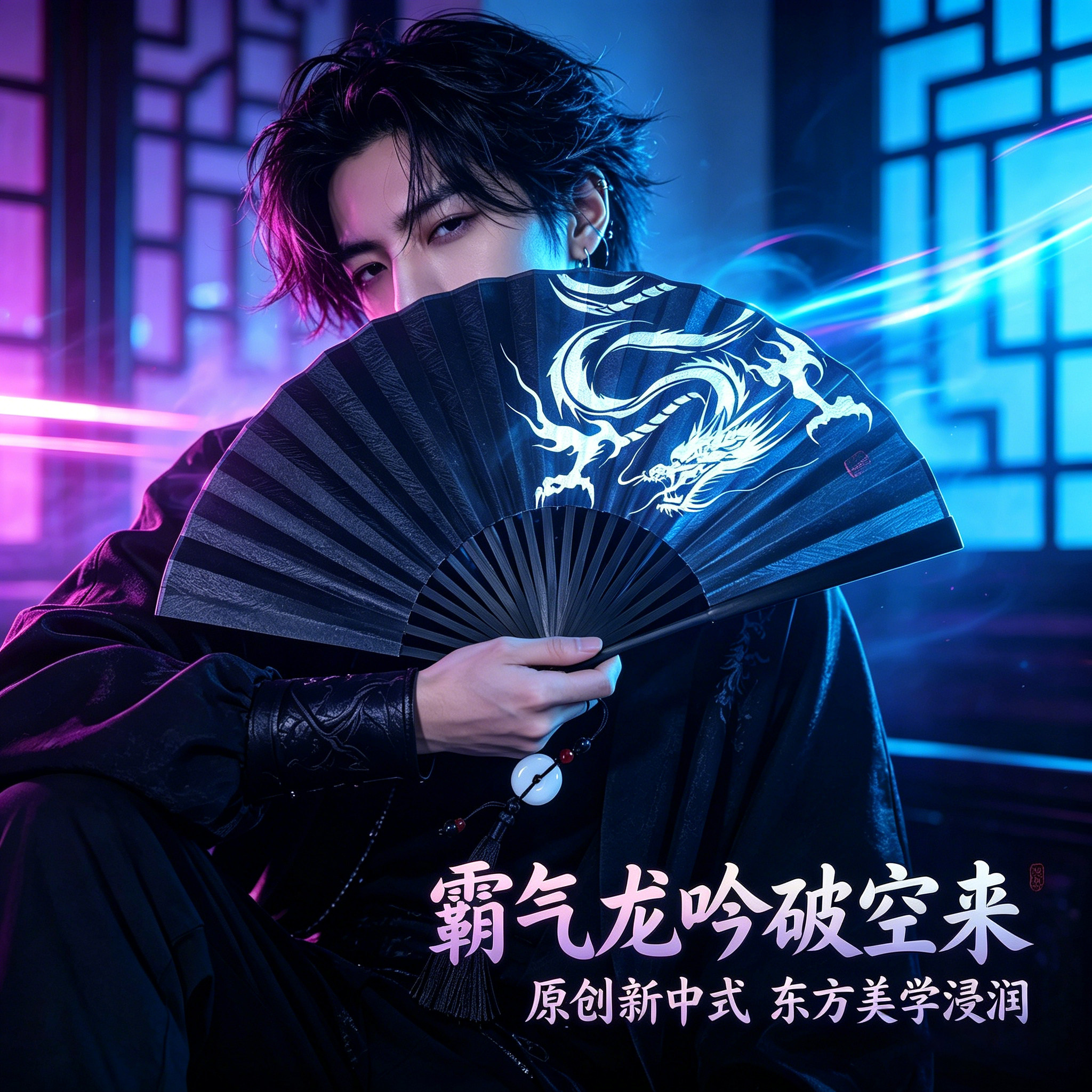 雅扇堂原创设计7寸和8寸古风折扇