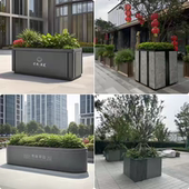 户外不锈钢铁艺花箱组合售楼部广场外摆室内庭院种植箱花池槽定制