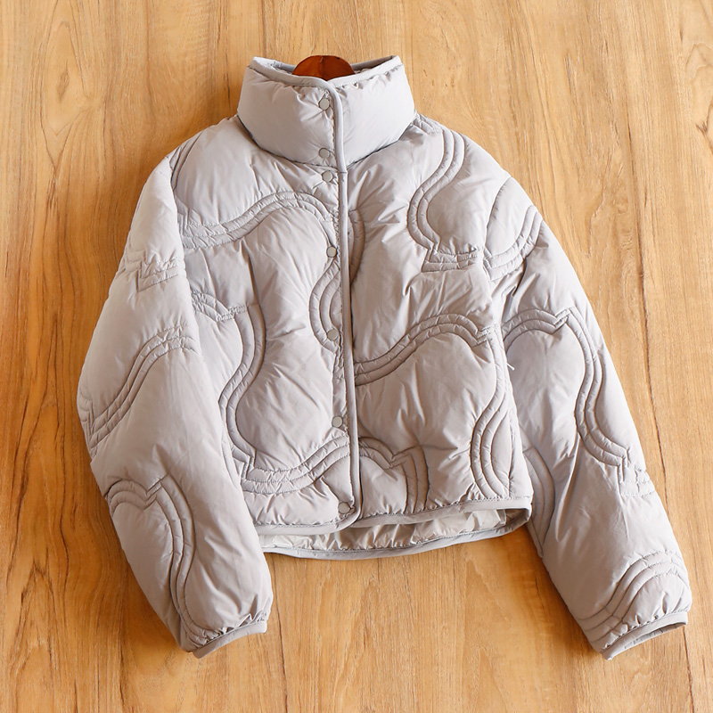 HH￥1199 秒！春天家 轻暖泡芙立领90鹅绒羽绒服短外套女9T45