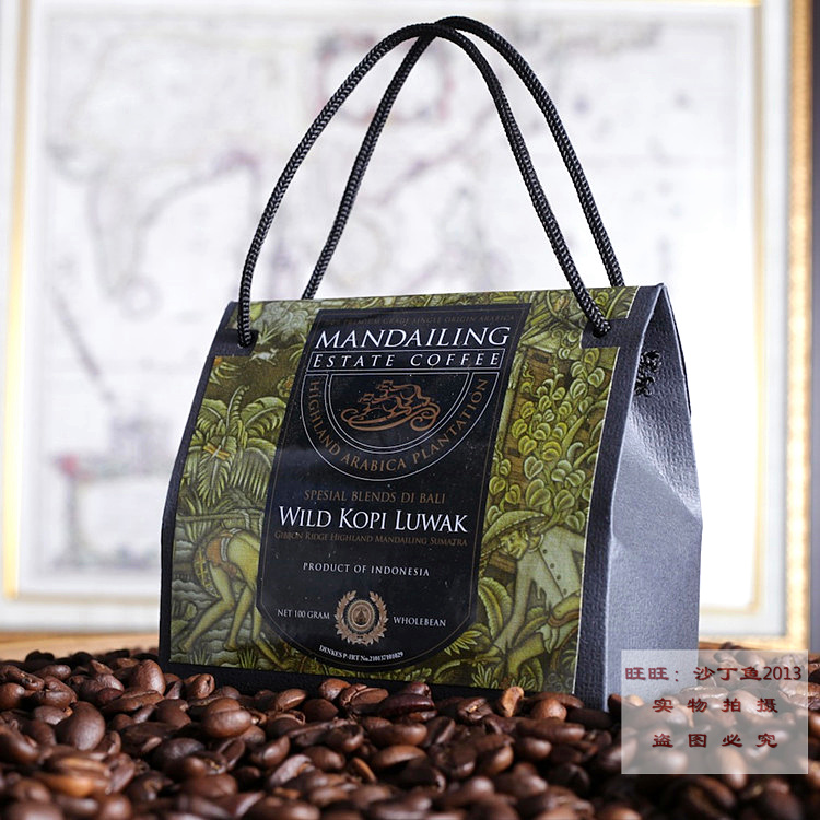 新鲜包邮！豆印尼黄金曼特宁麝香猫屎精选咖啡豆100g手提原装礼盒在类目 咖啡/麦片/冲饮, 速溶咖啡/咖啡豆/粉, 咖啡豆/粉, 咖啡豆中 - 来自Buy2taobao.com提供专业的淘宝代购服务