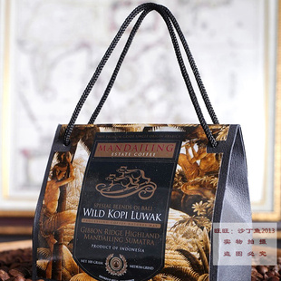 新货新鲜包邮黄金曼特宁印尼原装麝香猫屎咖啡粉中度研磨咖啡粉