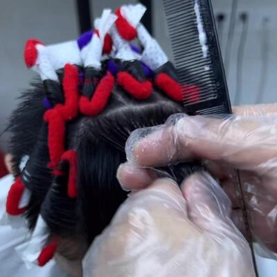男士卷摩根烫烟花杠棒烫杠子黑人烫发摩根卷发冷烫工具全套美发