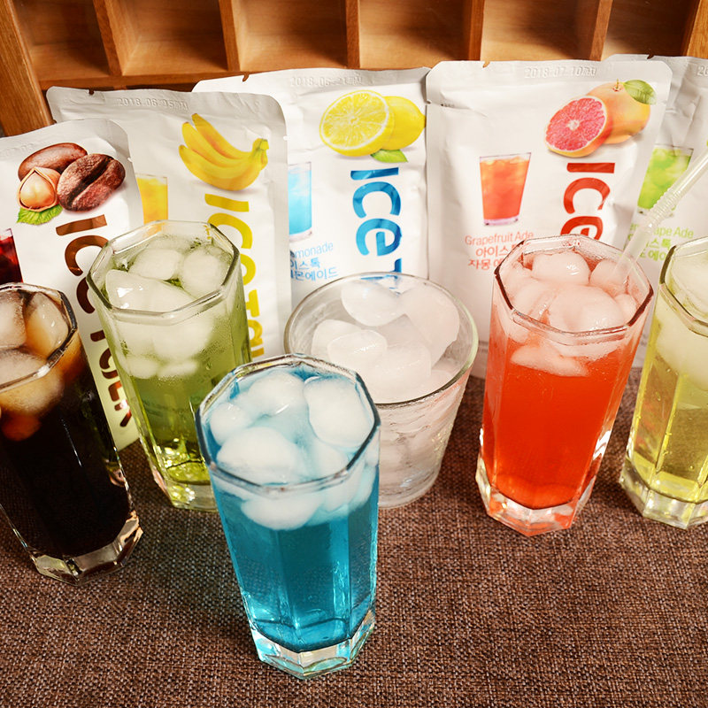 包邮 韩国进口ice talk冰果饮料190ml*5袋水果味5种口味饮品