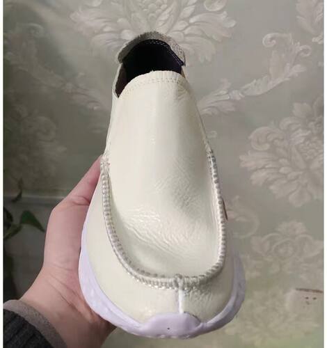 头层牛皮男款春夏透气网眼休闲软面凉皮鞋真皮薄牛皮一脚蹬工作鞋