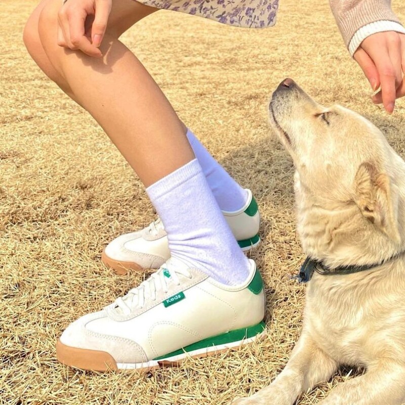 韩国代购keds休闲复古百搭运动鞋板鞋 t字头 皮革板鞋轻便舒