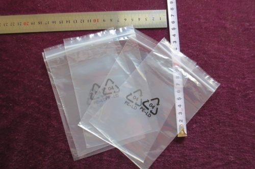 厂家直销5号10x15cmx8丝100个价 印刷环保标记自封小号骨袋夹链袋
