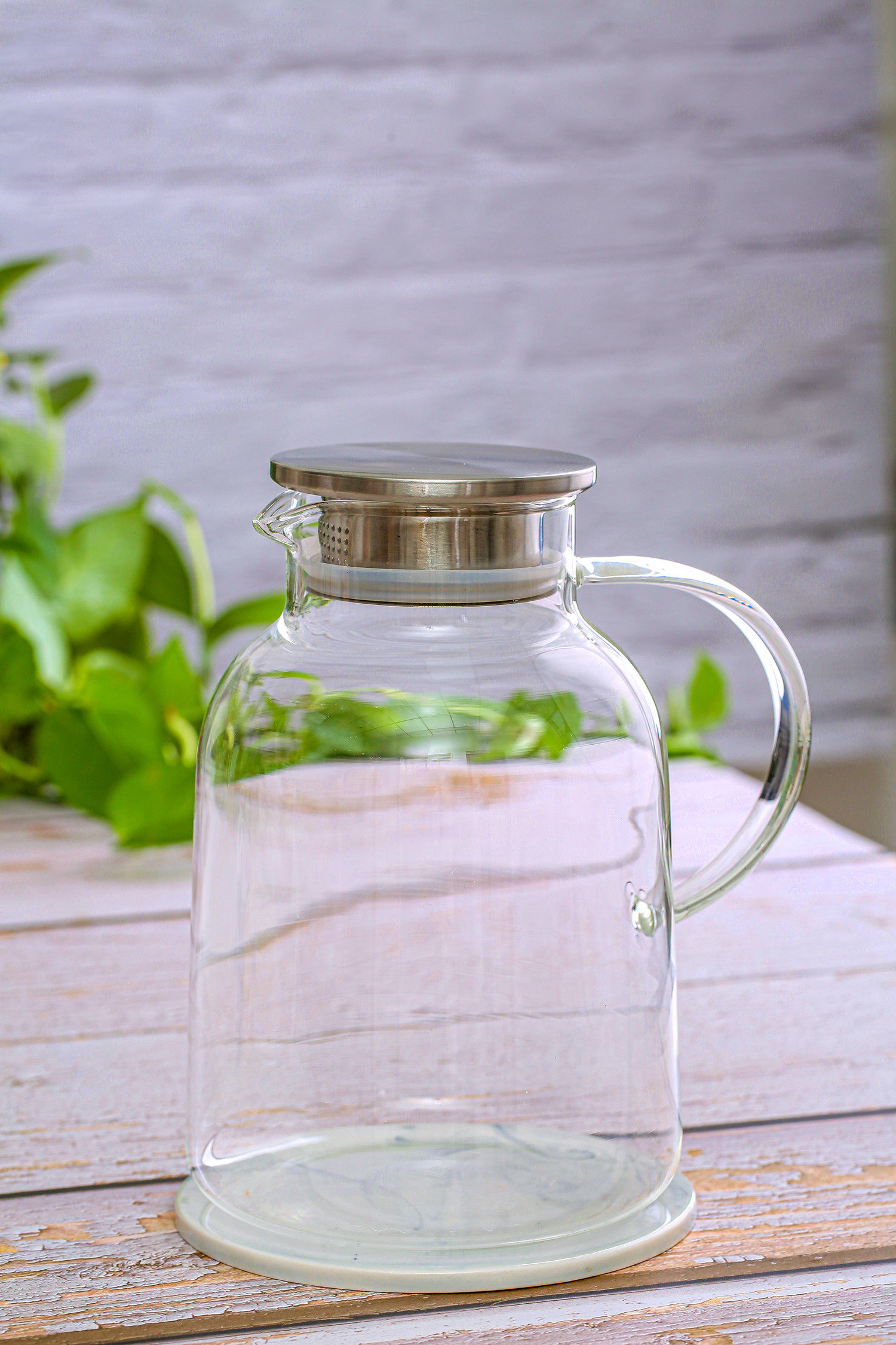 茶壶耐高温玻璃大容量冷水壶果汁家用凉水壶高硼硅直火电磁炉壶