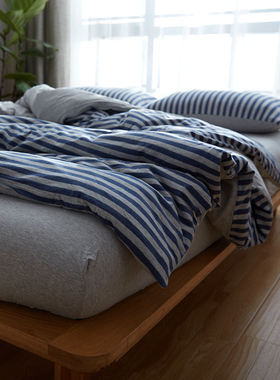 ZZ超柔纯棉全棉针织棉床单床笠床垫套席梦思1.5床1.8床1.2浅灰色