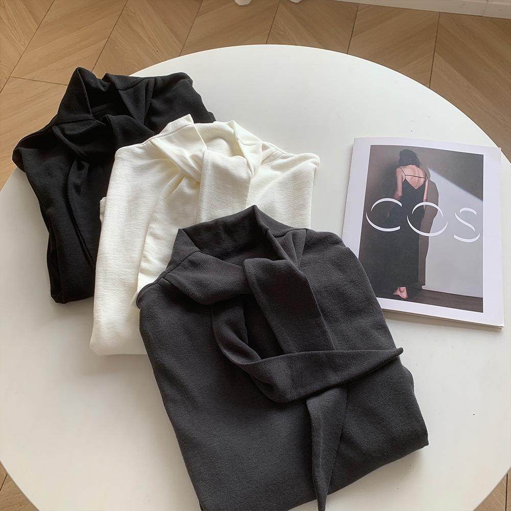 小优修身显瘦纯色打底衫