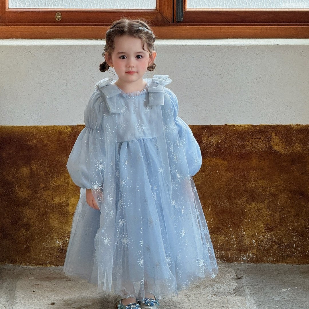 万圣节cos女童爱莎公主裙+斗篷
