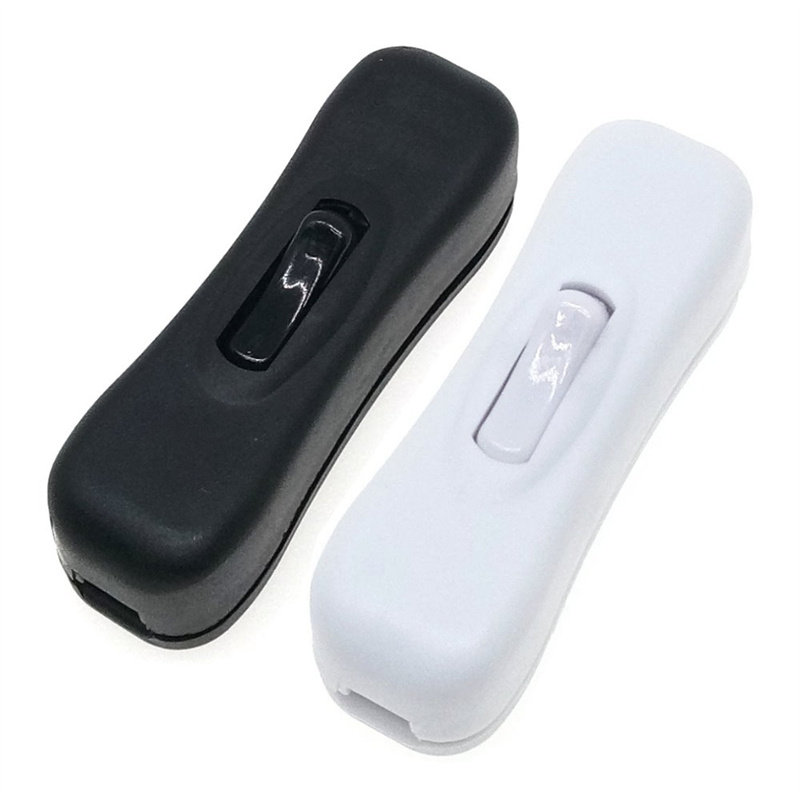 优质白色304电源线上开关船型中途开关 灯具小家电器配用开关2A