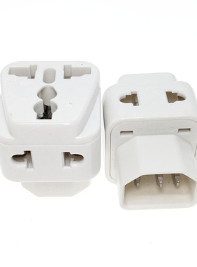 电脑PDU UPS服务器IEC320-C14一转二万用转换插头C13转C14万能10A