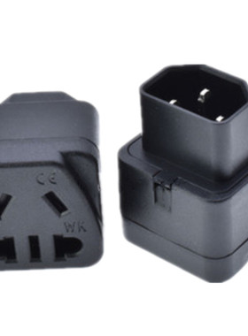 PDU UPS服务器 IEC320-C13转新国标二三插孔 IEC320-C14品字公头