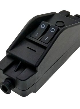 大电流16A大功率双按钮双控双联线上开关红色黑色带灯3-220V通用