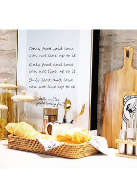 轻奢风卡其整体厨房配饰小摆件