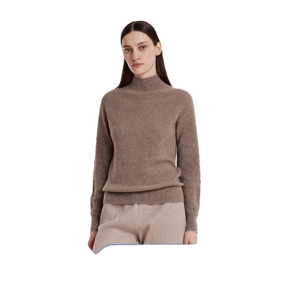 歌莉娅冬季高端半高领羊绒衫