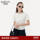 小个子短袖 歌莉娅显瘦白t恤女夏季 淡人穿搭2025新款 内搭打底上衣