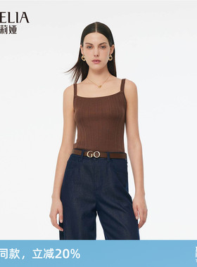 歌莉娅吊带背心女夏外穿新款流行穿搭针织短款上衣1E5C5B580