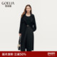 直降5折 外套 高级感英伦风长款 歌莉娅三醋酸风衣女2025春季 新款