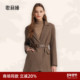 歌莉娅咖色西装 外套女秋冬可露丽穿搭通勤高级感水洗羊毛呢子西服
